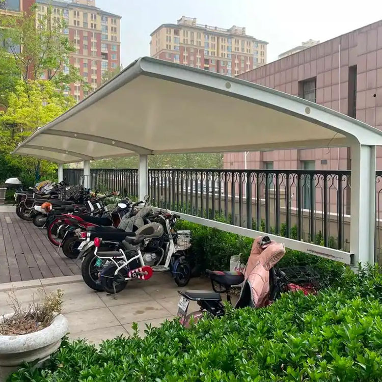 灵台县膜结构电动车棚